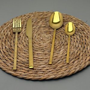 Besteck-Set Gold – 4-teilig